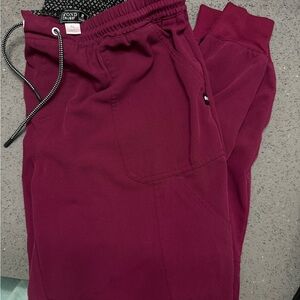 FOND Burgundy Jogger Pants